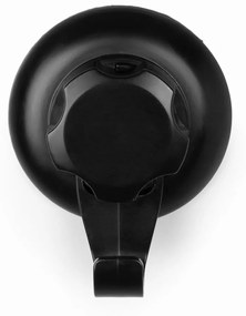 Čierny samodržiaci nástenný háčik Compactor Bestlock Black Single Hook