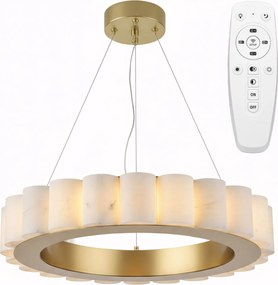 Toolight Toolight, LED stropné svietidlo 50cm, 27W, diaľkové ovládanie, APP1801-CP, zlatá matná-imitácia kameňa, OSW-05979