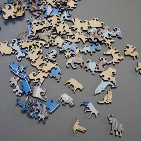 DAALO Dřevěné zvířecí puzzle - slon - AKCE!