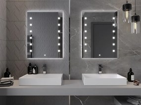 Mexen Ner, LED kúpeľňové zrkadlo s podsvietením 60x80 cm, 6000K, ochrana proti zahmlievaniu, 9809-060-080-611-00
