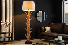 Dizajnová stojacia lampa Kayu z masívu mangostan 180cm