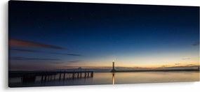 Obraz majáka v diaľke (120x50 cm)