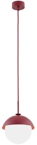 Argon 8296 - Luster na lanku CAPPELLO 1xE27/15W/230V červená