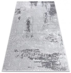 Moderný MEFE koberec 8731 Vintage - Štrukturálny, dve vrstvy rúna sivá Veľkosť: 120x170 cm