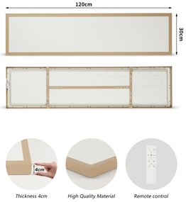 Brilagi-LED Stmievateľné kúpeľňové svietidlo FRAME SMART LED/50W/230V 120x30 IP44 + diaľkové ovládanie