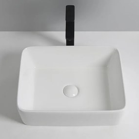 Erga Belle, umývadlo na dosku 480x370x130 mm, biela lesklá, ERG-V03-YT-038-WH