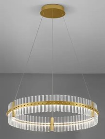 LED stmievateľný platinum zlaté moderné svietidlo Kezo-78