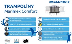 Marimex | Trampolína Marimex Comfort 366 cm + ochranná sieť + schodíky ZADARMO | 19000096