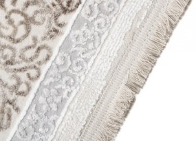 Jemný krémový koberec s ornamentmi Šírka: 80 cm | Dĺžka: 150 cm