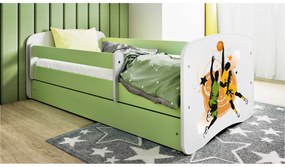 Dětská postel Babydreams basketball zelená