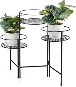 STOJAN NA KVETINÁČ TRIPLE 55X64X20 CM ČIERNA