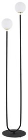 Argon 7073 - Stojacia lampa FERRONE 2xE14/7W/230V čierna/biela/zlatá