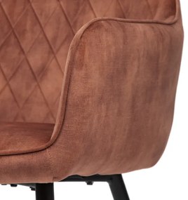 Jedálenská stolička SATORI zamatová tehlová 897639