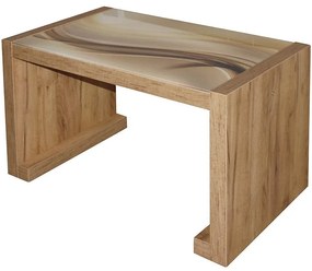 Konferenčný stolík Arsinoe dub wotan/sklo model:1