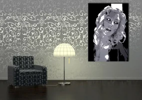 Ručne maľovaný POP Christina Aguilera | rôzne rozmery