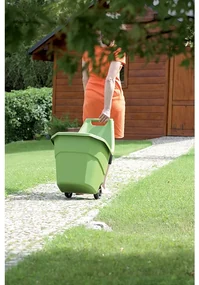 Záhradný vozík, 55 l, zelená