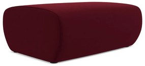 Vínovočervená zamatová podnožka Kapua – Makamii