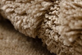 Kúpeľňový koberček SUPREME STONES kamienky, béžový kruh