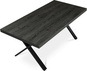 Jedálenský stôl HT-R5316 sivý dub / čierny