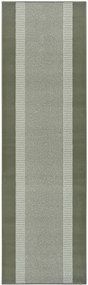 Hanse Home, Koberec behúň Basic 105487 Green, 80x300, zelená, chodba / predsieň