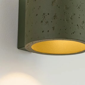 Sollux SL.1839 - Nástenné bodové svietidlo ORBIS 1xG9/8W/230V betón/zelená