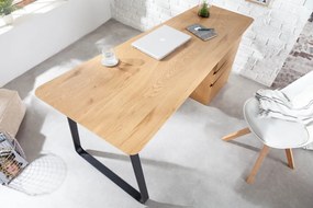 Dizajnový písací stôl Kiana 160 cm vzor dub