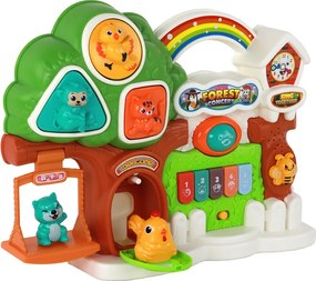 LEAN Toys Klavírny koncert Set Lesné zvieratá Vzdelávací panel