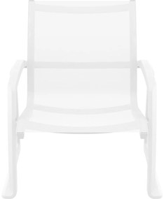 PACIFIC LOUNGE záhradné kreslo s podrúčkami white