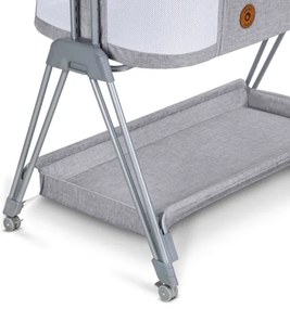 Lionelo - Detská postieľka 2v1 LUNA šedá