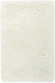 Kúpeľňový koberček Marika krémový, kvety