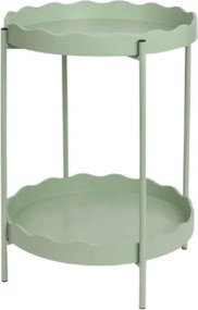 Odkladací stolík RAVELO Ø 40,5 cm, zelený