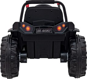 Ramiz Detský bager-traktor na batérie červený + pohyblivé rameno s lyžicou + diaľkové ovládanie + pomalý štart + FM rádio + LED