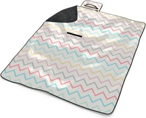 Sablio Plážová deka ŠestiFarebné čmáranice: 200x140 cm