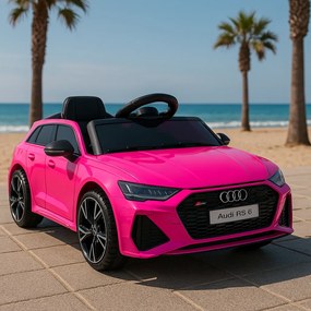 Elektrické autíčko Audi RS 6 ružové