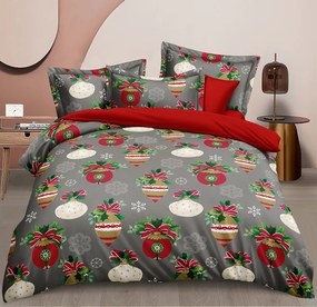 Dekorstudio Vianočné posteľné obliečky PEB-876 Rozmer posteľných obliečok: Šírka x Dĺžka: 140x200cm + 1ks 70x80 cm
