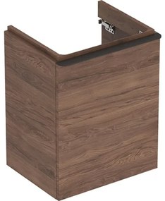 Kúpeľňová skrinka pod umývadlo Geberit Smyle Square 49,2x62x40,6 cm orech 500.363.JR.1