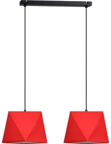 Závesné svietidlo Diamond, 2x textilné tienidlo (mix 5 farieb), (výber z 2 farieb konštrukcie)