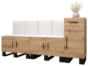 Predsieňová zostava Amanda 17 (dub artisan + biela). Vlastná spoľahlivá doprava až k Vám domov. 1086008