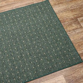 Condor Carpets, Kusový koberec Udinese zelený štvorec, 200x200, zelená, chodba / predsieň