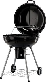 BBQ Meeting GRIL NA UHLÍ S VEKOU, POPOLNÍKOM A KOLIESKAMI 66 x 57 x 85 CM *5313