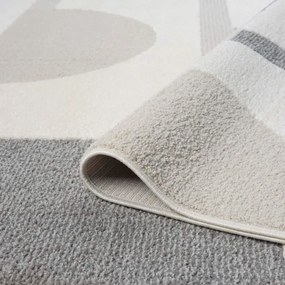 Koberec Lounge 9992 sivý kruh