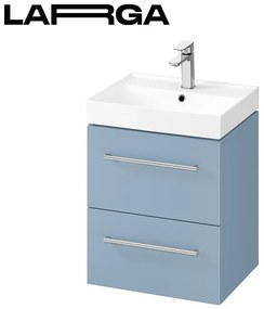 Cersanit Larga, závesná umývadlová skrinka 50cm, modrá matná, S932-068