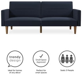 Tmavomodrá rozkladacia pohovka Støraa Mainstays