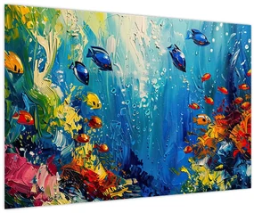 Obraz - Maľba podmorského sveta (90x60 cm)