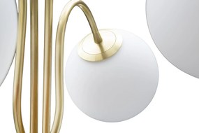 Stojacia lampa Glamy 176 cm biela/zlatá
