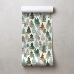 Tapeta pestrofarebné lesné stromy