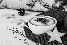 Obraz - Zimné cappuccino (90x60 cm)