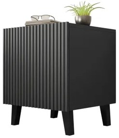 SADA 2x Nočný stolík VAMOS 52x45 cm antracit