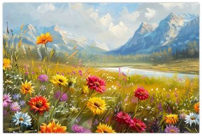 Obraz - Maľovaná krajina (90x60 cm)
