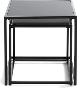 Sada 2 ks stolíkov York, čierne